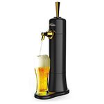 RISELY Beer Dispenser, Portable Cocktail Fine Foam Dispenser with 40000S/sub-high Frequency Vibration and Cooling Function, Converts Any Can or Bottle Into Draft, for Father Son Man Gift