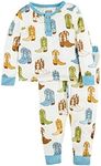 Mud Pie Baby Girl's Toddler Pajamas, Blue Cowboy