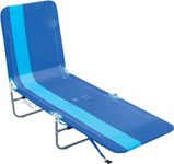 Rio Brands Backpack Beach Chair, Polyester Alloy Steel, Blue Stripe, ·72“ x 22“ x 10"