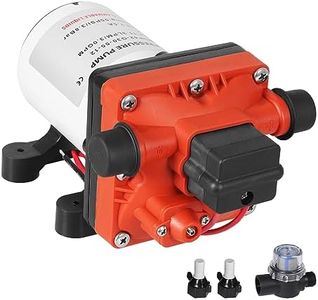 Traderight 12V Water Pump High Pressure Fast Self-priming Auto Switch 11.3L Caravan Boat