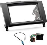 Sound-way Car stereo Radio Fascia frame 2 DIN compatible with MERCEDES BENZ A B Class Vito Viano VW crafter