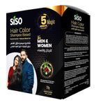 Siso Permanent Hair Color (20g) Pack of 10 - Natural Black, 100% Grey Coverage with Herbal Extracts, 0% Ammonia & Silicone