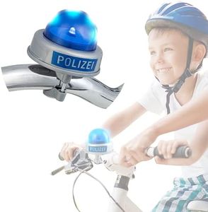 Smart-Planet Campanello da bicicletta per bambini con Tatu elettrico Tata Sound e luce blu per manubrio fino a 2,2 cm Police Bike Design per ragazze e ragazzi