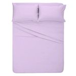 Top Split King Sheets Sets for Adjustable Bed,Half Split King Sheets Sets,Sleep Number Sheets Split Top King,King Split Top Sheets for Sleep Number Bed,Split Top King Sheets (King 34" Down,Lavender)