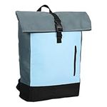 BELLE VOUS Green Bicycle Rear Pannier Rack Bag - 17L Waterproof Backpack for Bike Back Seat - Cycling Trunk & Shoulder Carrier Bag for Luggage/Storage