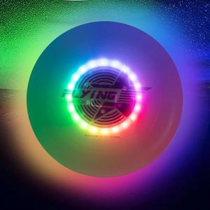 Sorbonus Ultimate LED Flying Disc - 16 Million Color RGB, 7 Dynamic Modes, 7 Colors, Rechargeable, Waterproof, Cool Birthday & Camping Gift for Men/Boys/Teens/Kids, 10.75in, 175g frisbees