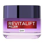L’Oréal Paris Day Cream, Revitalift Filler Deep Replumping Hyaluronic Acid Anti-Ageing Cream, Fills Wrinkles & Restores Volume, Intensely Hydrates, Replumps Skin, and Smooth Wrinkles, Age 35+, 50ml