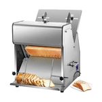 Commercial Bread Slicer, 370W Stainless Steel, Electric Bread Cutter, 12mm Blade Electric Bread Cutter, Kitchen Appliance Toaster