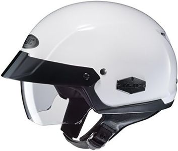 HJC Unisex Adult is-Cruiser Solid White Half Helmet 0824-0109-05