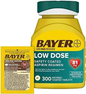 Bayer Aspirin 81mg Enteric Coated Tablets 300ct and 2 Count Travel Pack of Genuine Aspirin 325mg Coated Tablets