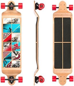 Osprey | Twin Tip Longboard, 41inch Complete Skateboard, 7-Ply Canadian Maple, for Kids Adults and Beginners, Nexus, Multiple Colours