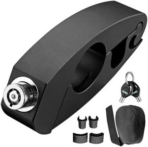 EYPINS Anti-Theft Motorcycle Lock - Heavy Duty Handlebar/Throttle/Brake Lock, Quick-Install with 2 Keys, Universal for Motorcycle, Bikes, Scooter, ATV Moped (Black)