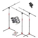 Microphone Boom Stand with XLR Mic 