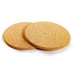 Windup Cork Trivets for Hot Dishes, Hot Pad, Place Mat - Export Quality 7inch - Set of 2 (Natural) - Thick & Absorbent, Non Slippery, Heat Resistant, Eco-Friendly, Made in India