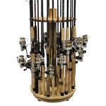 Rush Creek 37-0030 Log Cabin Style Spinning Rod Rack