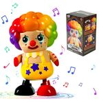 Toddler & Baby Dancing Clown Toys, Early Learning Educational Musical Light up Baby Toddler Toys, Babies Toddler Infant Crawling Walking Toy for 1-4 Year Old Boys Girls Christmas Birthday Gifts