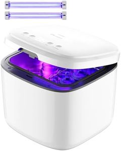 IAGREEA UV Cleaning and Dryer, 4 in 1 UV Box with 2 Fluorescent Tubes, Suitable for Baby Toys, Toothbrushes, Keys and Other Household Items, One-Click Sstart, Touch Control, No Cleaning Required
