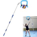 ISIVOVE Volleyball Spike Trainer, Adjustable Height 41.3-72.4 Inches, Training Aid Equipment with Question Mark Hook for Hitting Practice