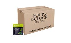 Four O'Clock Green Tea Decaffeinated Organic Fairtrade, Non-Gmo, Kosher, Gluten-Free, 80 Teabags