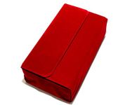 Girija Red Long Necklace Folder Pouch 4 Sets