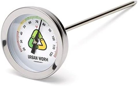 Urban Worm Soil Thermometer - Keep Microbes and Worms Happy for Gardening and Worm Composting