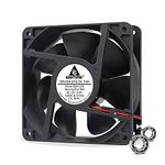 GDSTIME 120mm Fan 12038 DC 12V Fan 120 x 38mm Case Fan Dual Ball Bearing 3000 RPM Cooling Fan 12CM Axial Fan 125.1 CFM Big Airflow For PSU Workstation Server Cooling Ventilation Fan Replacement