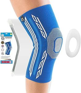 Neo-G Knee Support Brace with Silicone Patella Cushion and Spiral Stays for Joint Pain Relief Knee Injury Meniscus Tear Sprains Runners Knee - Knee Compression Sleeve - Airflow Plus - L