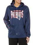Officially Licensed Zubaz Men's NFL Team Color Hoodie with Team Viper Liner, New England Patriots, Size Large