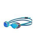 ARENA Unisex Kids Junior Python Swim Racing Goggles for Swimming Ages 6 to 12 Young Competitive Swimmers, Small Frame, Anti-Fog Mirror Lens, Emerald/Peacock/Plum