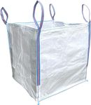 A&A SUPPLIES UK - 1 Tonne Builders Bag 85 x 85 x 85cm FIBC Bulk Jumbo Ton Bags Garden Waste Sack Rubbish Heavy Duty Industrial Woven Material Skip Storage (1 BAG)