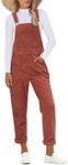 luvamia Corduroy Overalls for Women Adjustable Straps Fashion Bib Fall Overalls For Women Overalls For Women Apricot Brandy Western Outfit For Women Size Large Fits Size 12 / Size 14