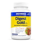 ENZYMEDICA - Digest Gold (180 Capsules) | Digestive Enzyme Supplement | Digestive Enzyme Blend with ATPro for Maximum Support, Nutrient Supplement, Gut Health Supplement, Vegan, Dairy Free