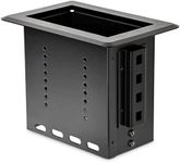 StarTech.com Single-Module Conference Table Connectivity Box - for Adding Power/Charging/AV/Laptop Docking Module (BEZ4MOD)