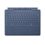 Microsoft Surface Pro Keyboard for Surface Pro 9 and 8 with Pen Storage, Alcantara Material, Sapphire