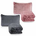 DAWNTREES 2 Pack Travel Blanket and