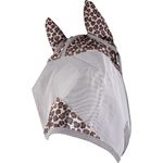 Cashel Crusader Designer Horse Fly Mask with Ears, Leopard, Warmblood