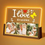 Mothers Day Gifts for Grandma from Grandson Granddaughter,Acrylic Night Lamp Gifts for Grandma Grandma Personalized Birthday Gifts Night Light, Best Grandma Gifts for Christmas, Mother's Day