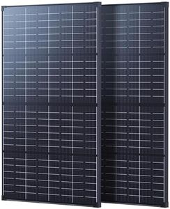 430W Anti-Shading Bifacial Solar Panel,Callsun 2PCS 215 Watt N-Type 16BB Monocrystalline PV Module, Over 25% High Efficiency,Ideal for 12V/24V System,RV,Marine,Power Station,Off-Grid