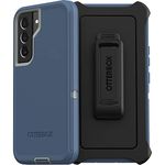 Otterbox Galaxy S22 Defender Series Case - Fort Blue, Rugged & Durable, with Port Protection, Includes Holster Clip Kickstand