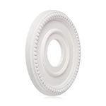 EIFHYT 2 Pack Moldeds PU Ceiling Medallions for Light Fixtures and Ceiling Fans, 12.5" OD x 4" ID x 1-3/8 "P White (Fits Canopies up to 5-1/2")