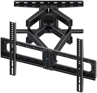 TV Wall Mount Swivel and Tilt,Full Motion TV Mount with Dual Articulating 6 Extension Arms Fits for Most 32-75 inch Flat Curved TVs,TV Wall Mount Bracket Holds up to132lbs, Max VESA 600x400mm