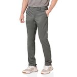 Amazon Essentials Men's Slim-Fit Stretch Golf Trousers, Grey, 32W / 32L