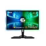 ASUS CG32UQ, 32 Inch 4k(3840x2160), Console Gaming Monitor, Freesync for Xbox, PlaySyatin and Nintendo Switch, DP, HDMI, UB3.0, DCI-P3 95%, DisplayHDR 600, Halo Sync, GameFast, Remote Control, Black