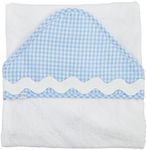 Mud Pie Children's Blue Gingham Hooded Towel