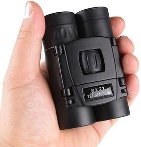 8x21 Compact Binoculars for Bird Watching, Mini Small Binoculars for Adults Teens, Full Optical Binoculars for Opera Hiking Hunting Travel Concert Gift(Black)