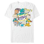 Nickelodeon Rugrats Gang Short Sleeve Tee Shirt, White, Medium