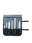 Mercer Culinary Millennia 8-Piece Knife Roll Set, Stainless Steel, 40x15x7 cm, Silver