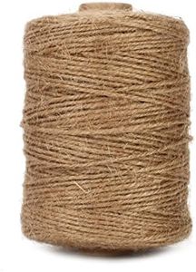 Tenn Well Natural Jute Twine, 500 Feet Long Brown Twine String Rope for Crafts, Gift Wrapping, Gardening, Bouquets, Christmas Halloween Decorations