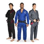 Sanabul Essentials v.2 Ultra Light Pre Shrunk BJJ Jiu Jitsu Gi (A1, Blue) See Special Sizing Guide