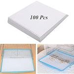100 Pcs Bird Cage Liner Papers 7.3'